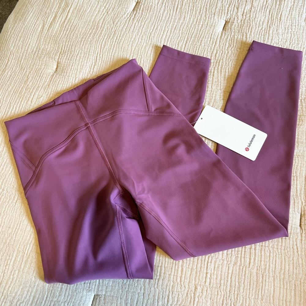 LULULEMON INSTILL HIGH RISE TIGHT 25" INCH Vintage Plum. NWT. 🔥 - Picture 1 of 4